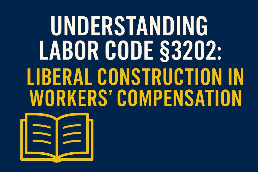 Labor Code 3202 Workers Compensation