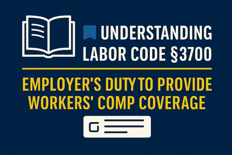 Labor Code §3700 – Employer’s Duty to Provide Workers’ Comp | Employees ...