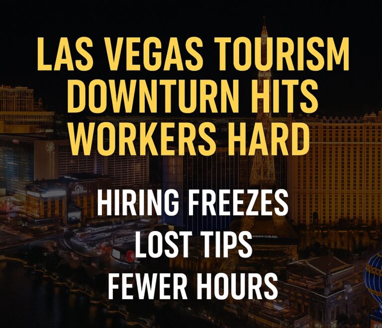 Las Vegas Tourism Downturn Hits Workers Hard
