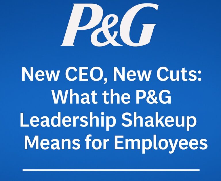 New CEO, New Cuts: What the P&G Leadership Shakeup Means for Employees