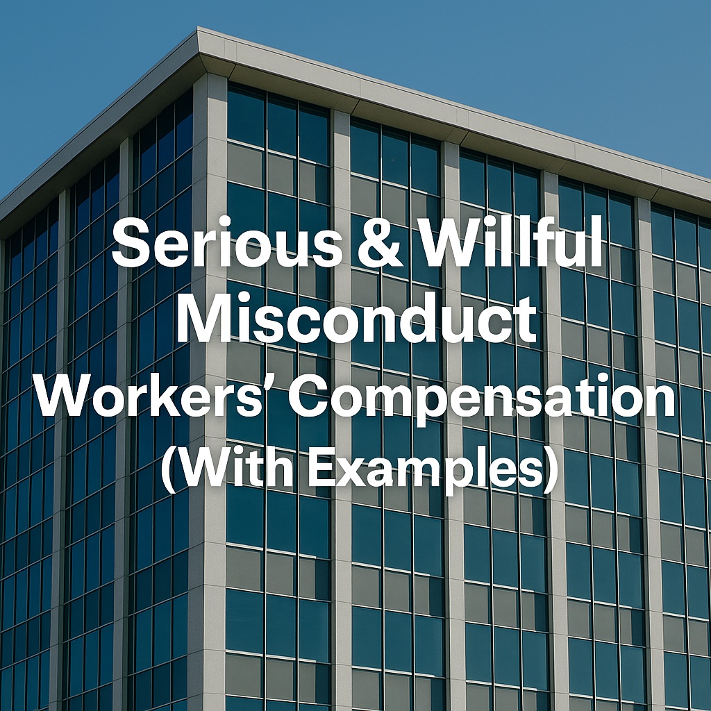 Serious and Willful Misconduct Workers Comp