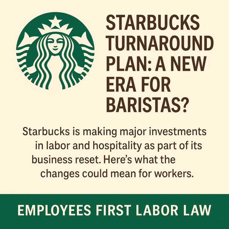 Starbucks Turnaround Plan: A New Era for Baristas?
