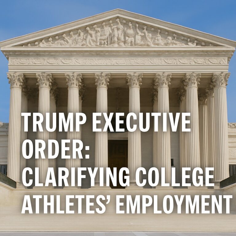 Trump Executive Order: Clarifying College Athletes’ Employment