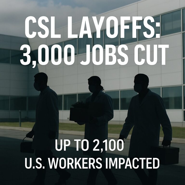 CSL to Cut 15% of Workforce and Spin Off Vaccine Unit