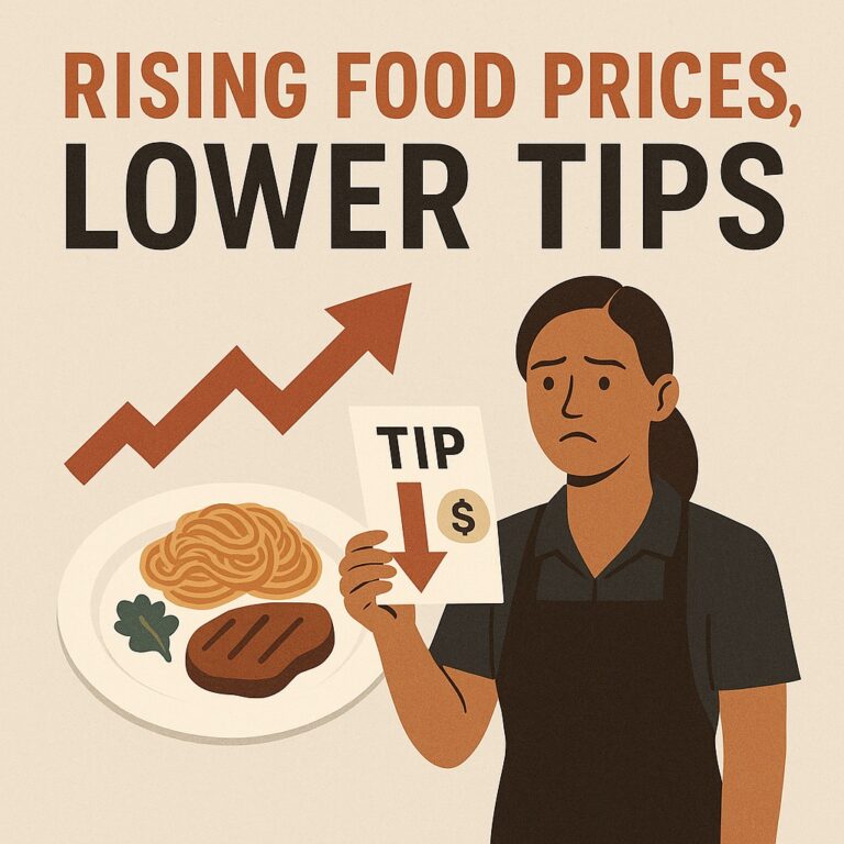 Rising Food Prices, Lower Tips: The New Reality for Restaurant Workers