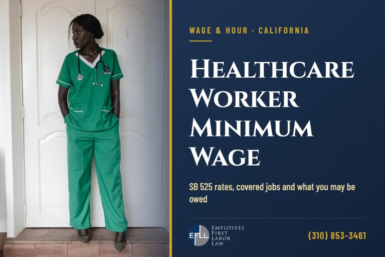 California healthcare minimum wage SB 525