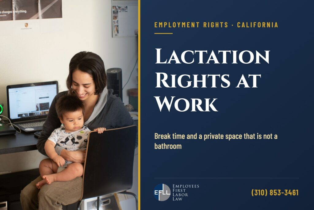Lactation accommodation rights at work in California