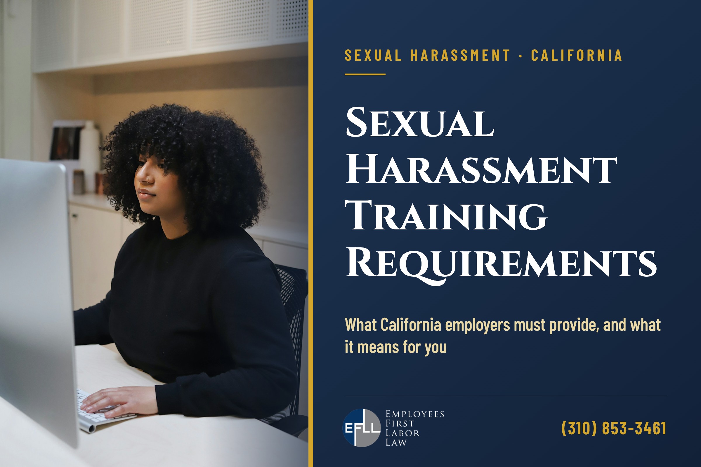 California sexual harassment training requirements for employers