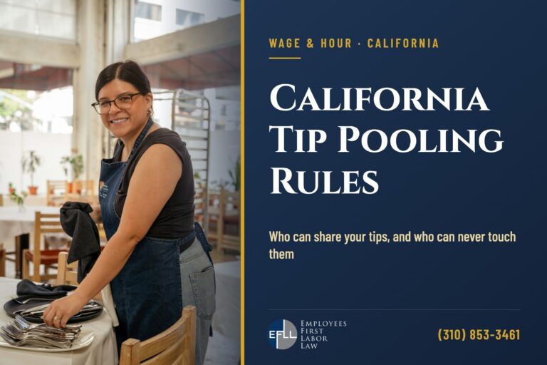California tip pooling rules for restaurant and service workers