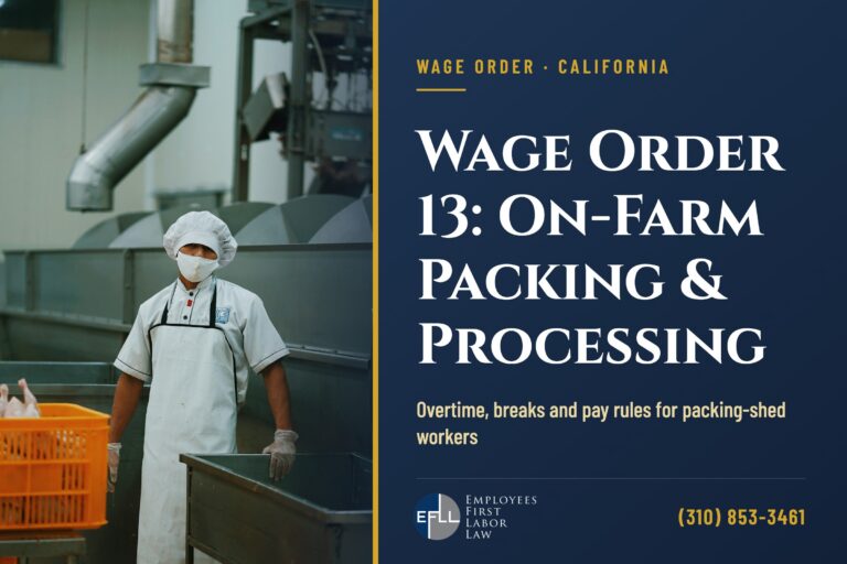 Worker in hairnet and apron at a produce packing and processing line