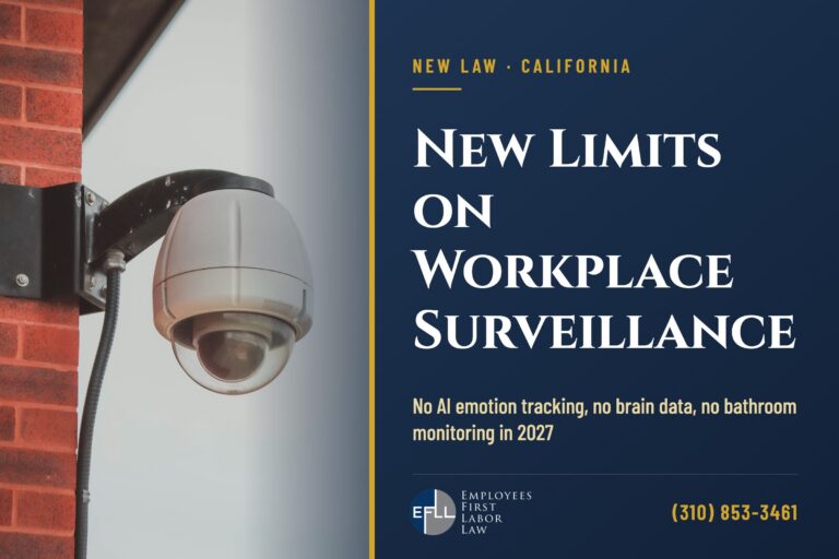 Security camera mounted on a wall, illustrating California’s new workplace surveillance laws AB 1883 and AB 1331
