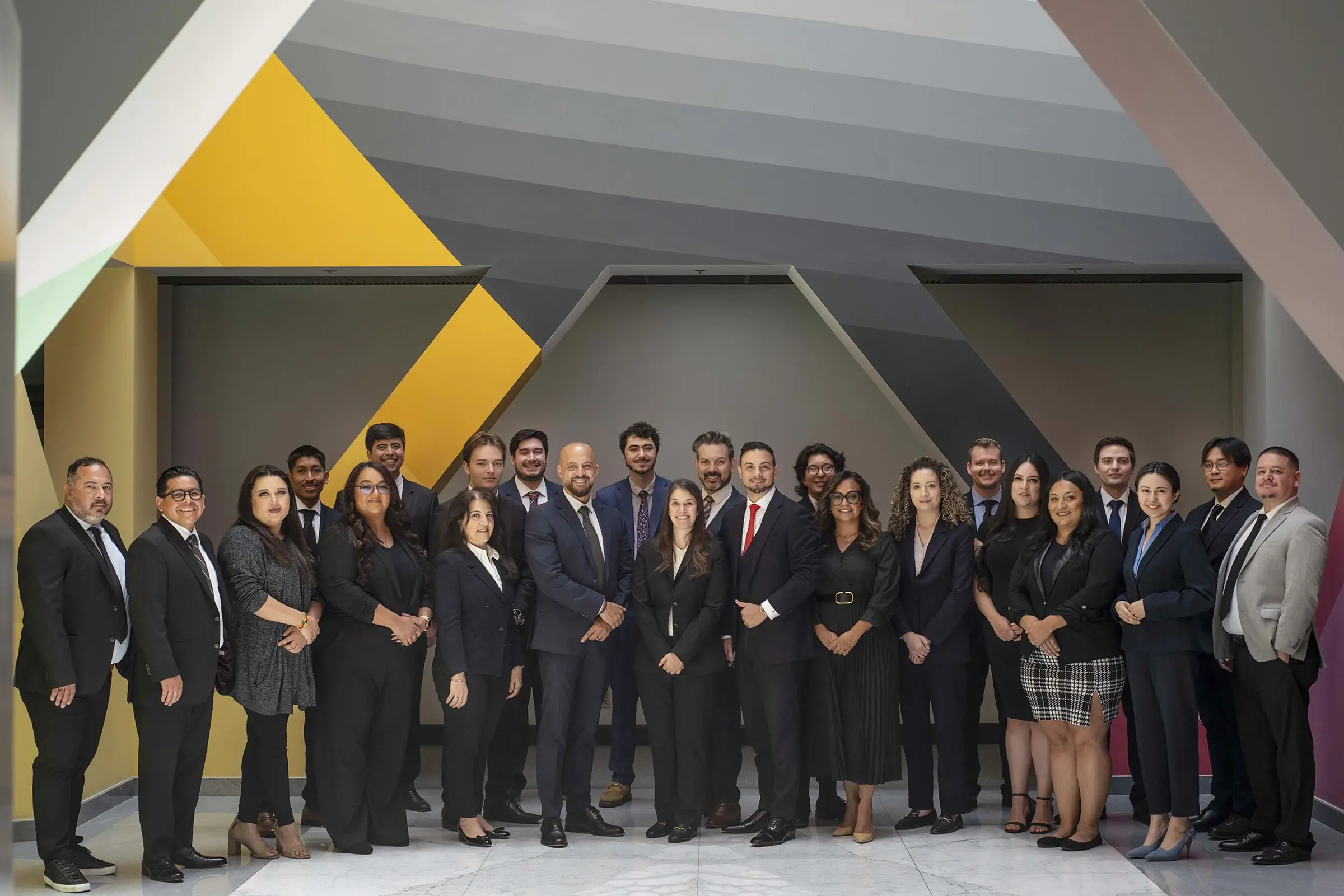 The whole Employees First Labor Law team standing together