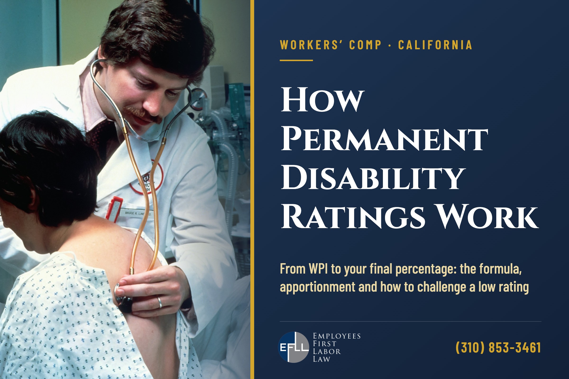 How permanent disability ratings are calculated in California workers’ comp