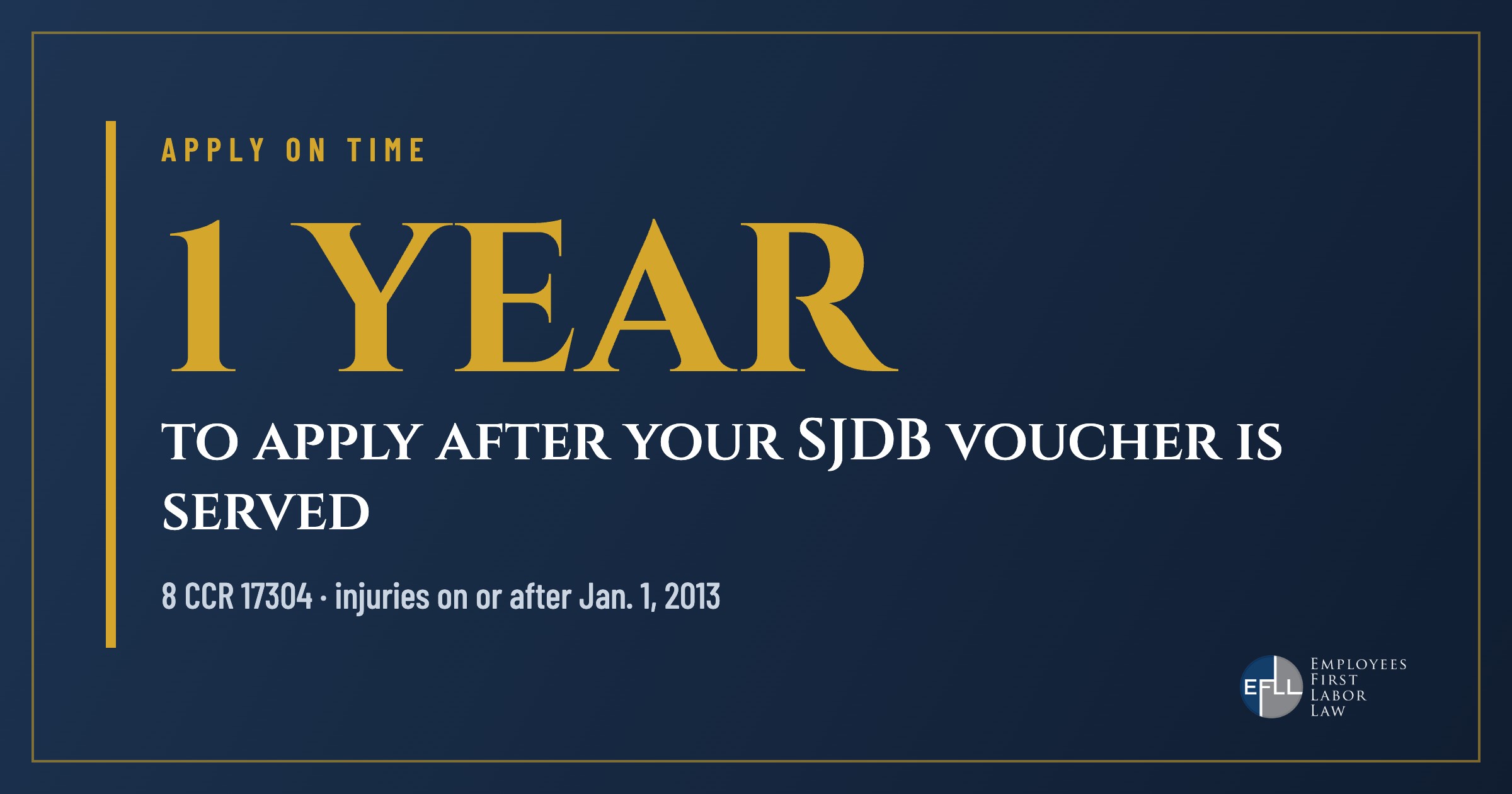 Apply for the Return-to-Work Supplement within one year of voucher service