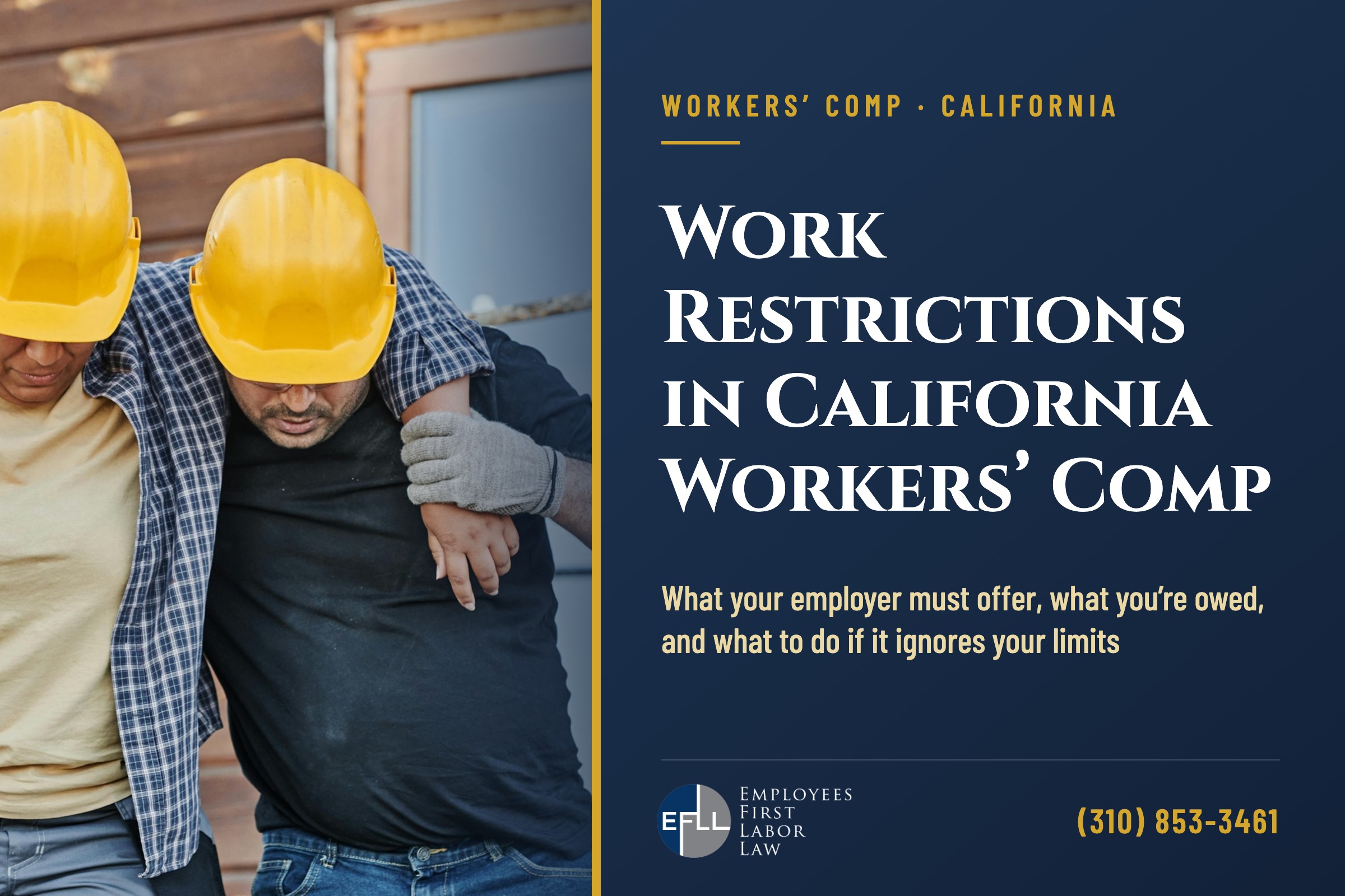 Injured worker reviewing doctor’s work restrictions in California workers’ comp
