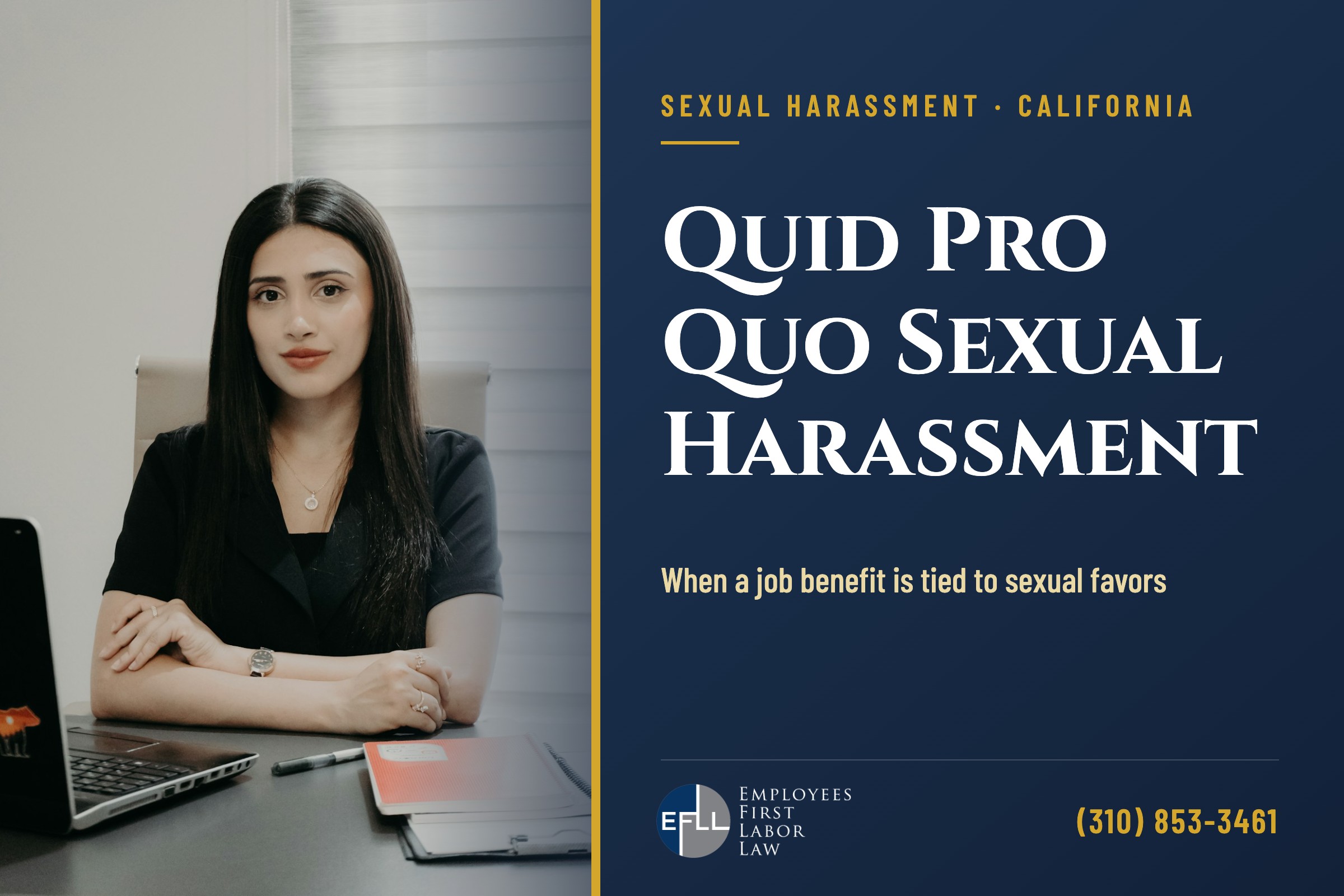 Quid pro quo sexual harassment in California