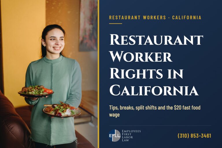 Restaurant server carrying two plates of food
