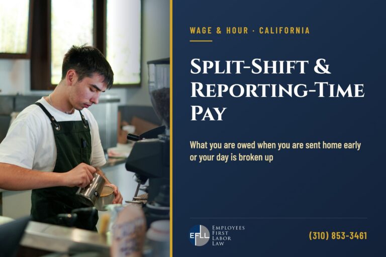 Split-shift and reporting-time pay in California