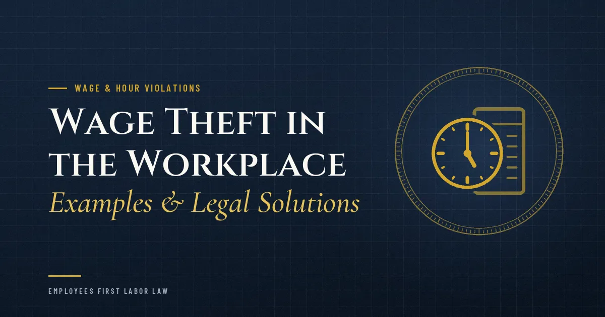 Wage Theft in the Workplace: Examples & Legal Solutions