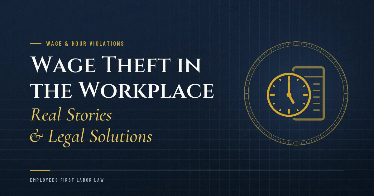 Wage Theft in the Workplace: Real Stories & Legal Solutions