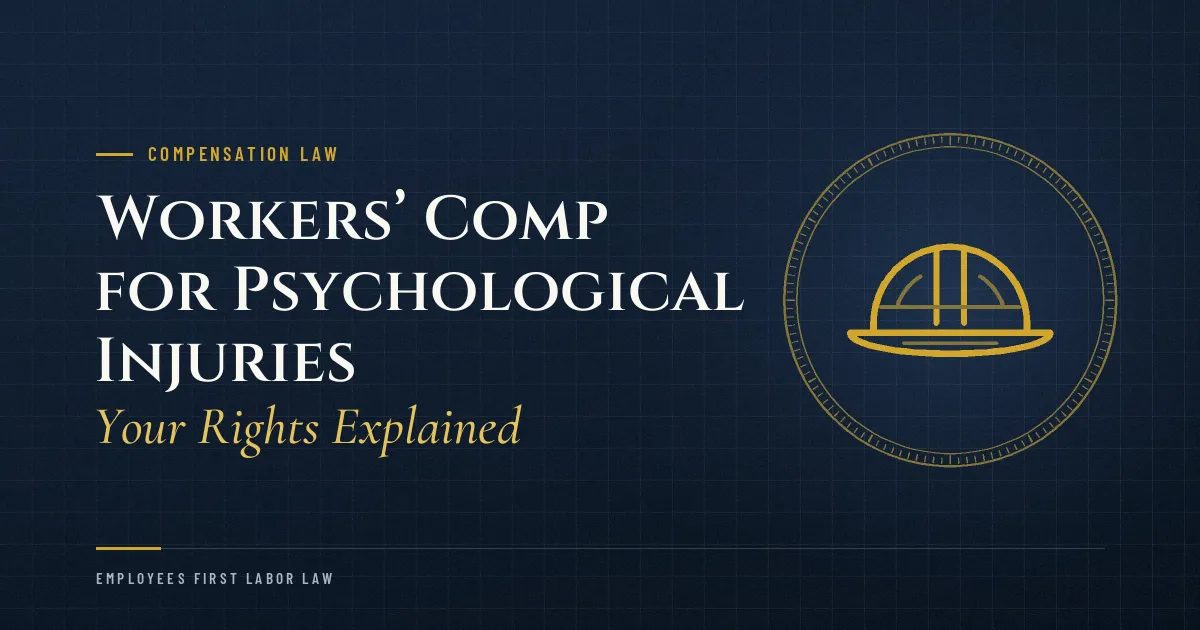Workers’ Comp for Psychological Injuries: Your Rights Explained