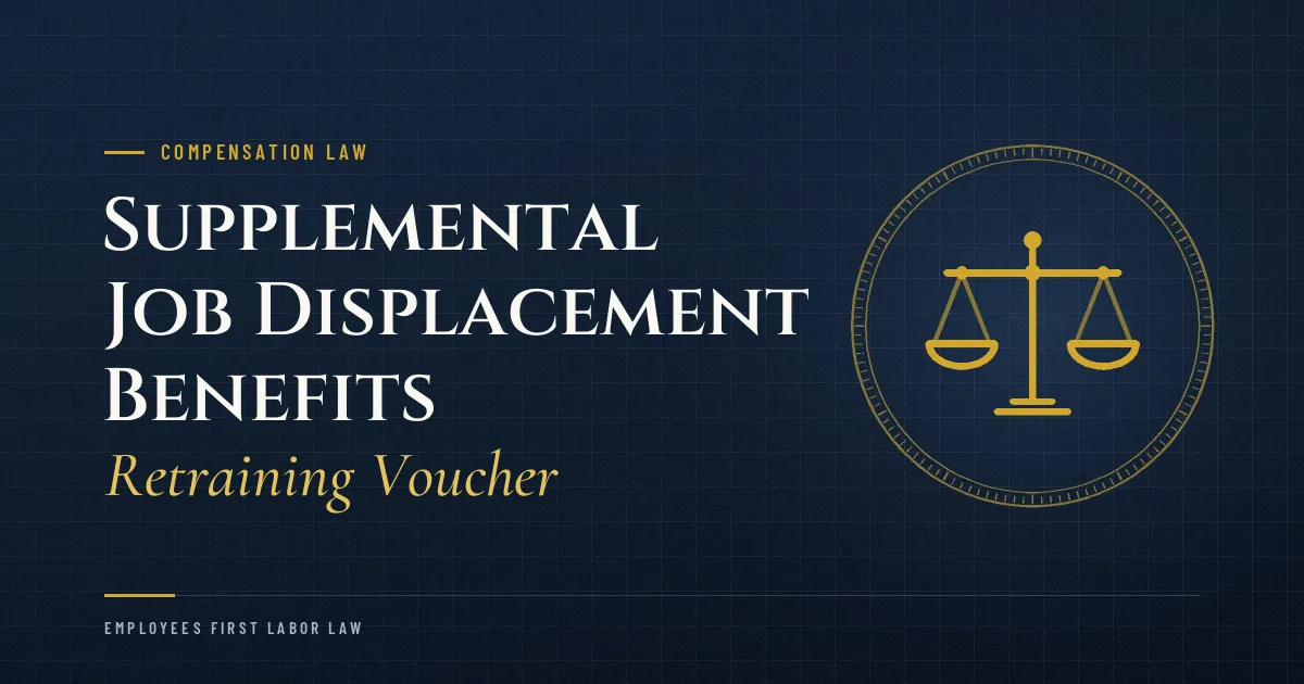 Supplemental Job Displacement Benefits – Retraining Voucher