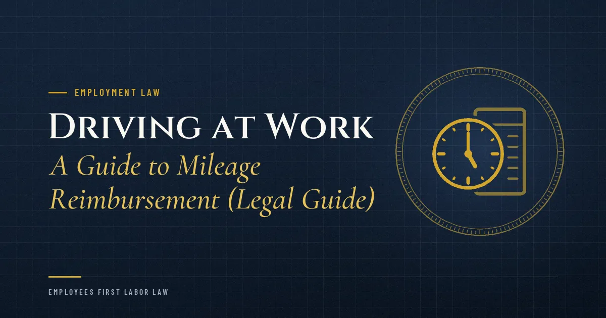 Driving at Work: A Guide to Mileage Reimbursement (Legal Guide)