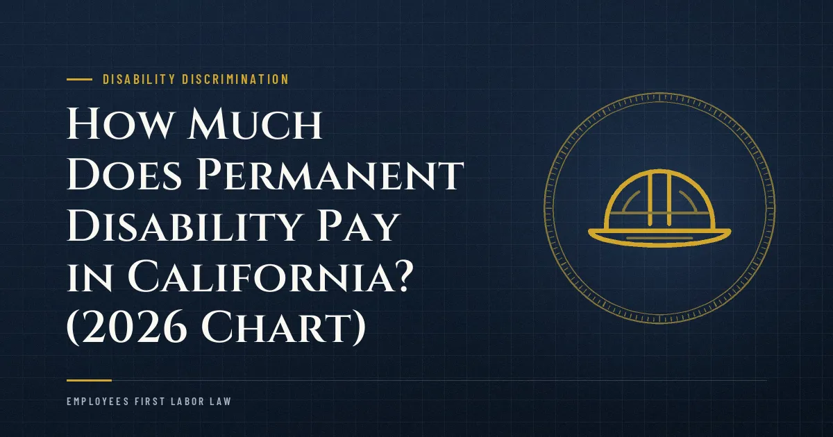 How Much Does Permanent Disability Pay in California? (2026 Chart)