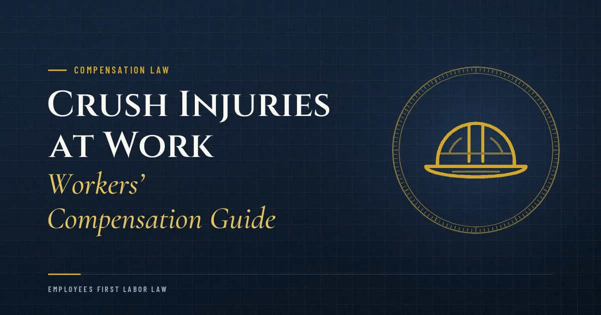 Crush Injuries at Work: Workers’ Compensation Guide