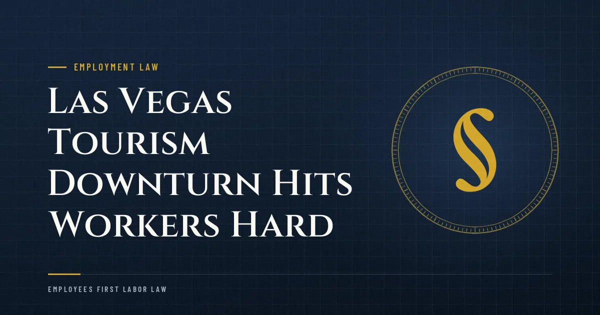 Las Vegas Tourism Downturn Hits Workers Hard