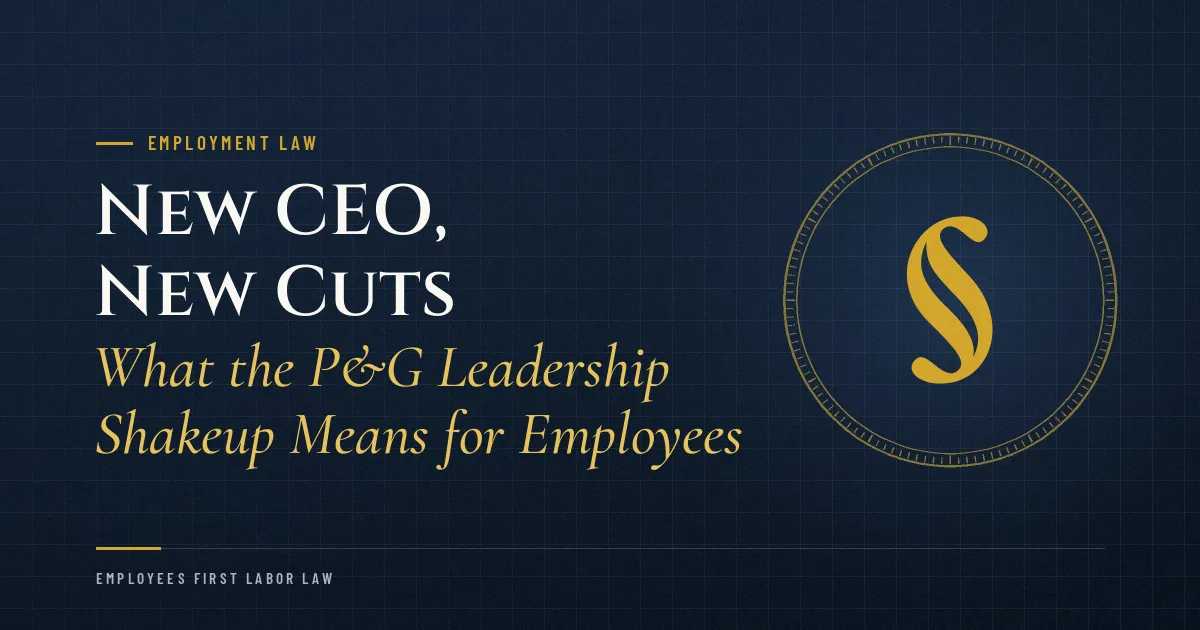 New CEO, New Cuts: What the P&G Leadership Shakeup Means for Employees