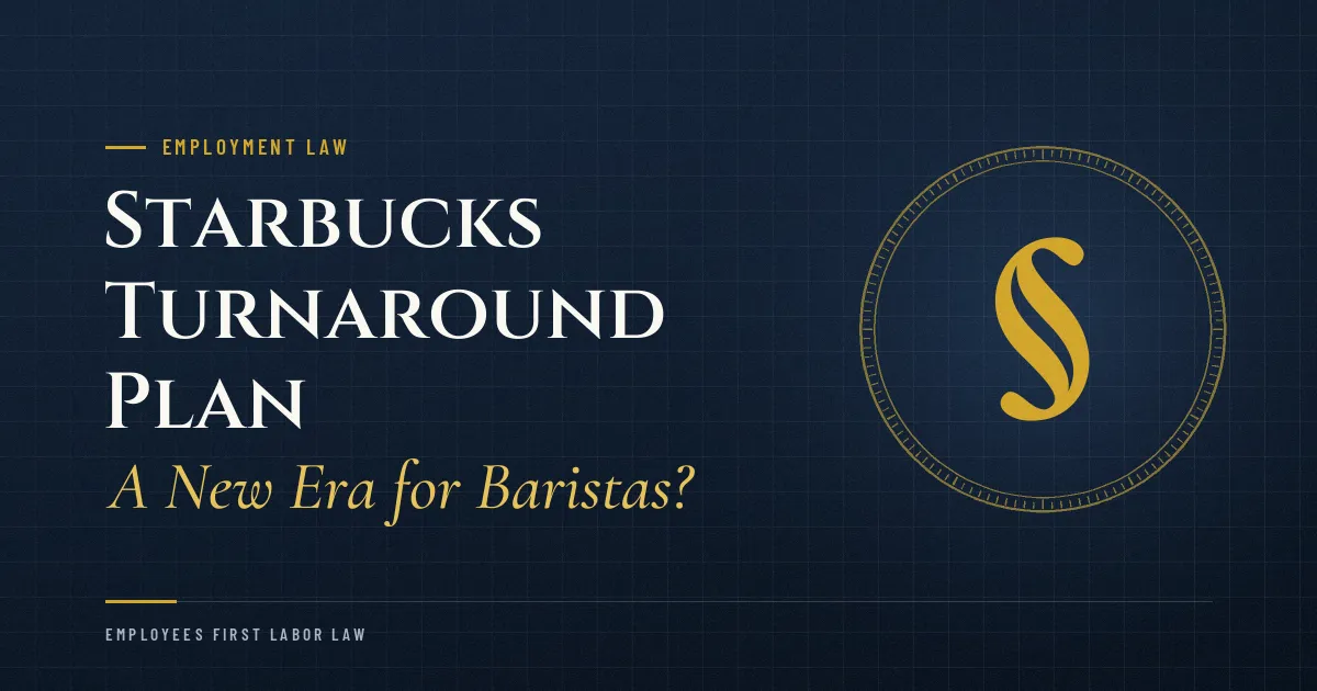 Starbucks Turnaround Plan: A New Era for Baristas?