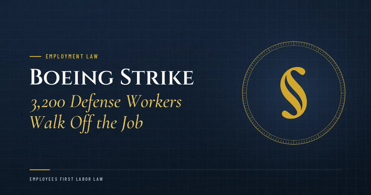 Boeing Strike: 3,200 Defense Workers Walk Off the Job