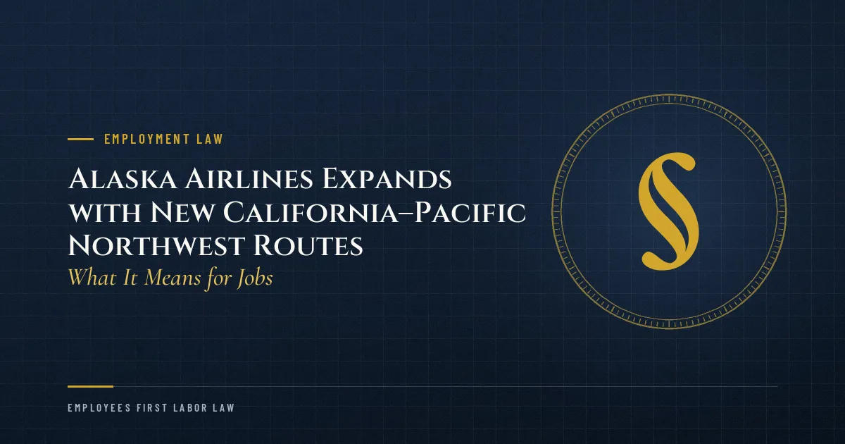 Alaska Airlines Expands with New California–Pacific Northwest Routes: What It Means for Jobs