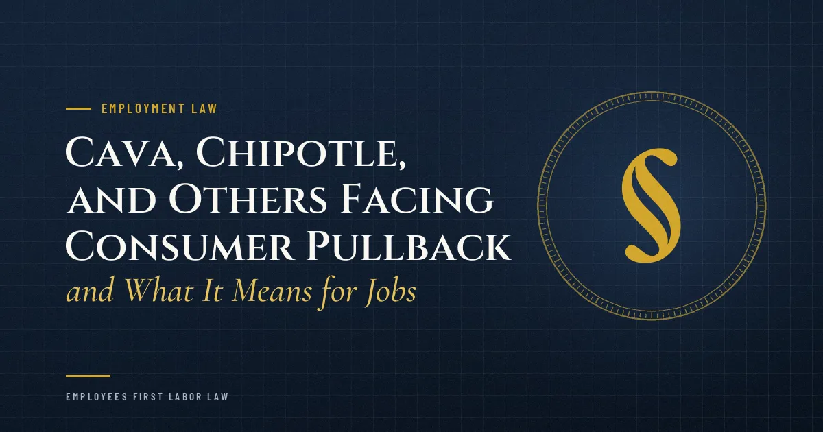 Cava, Chipotle, and Others Facing Consumer Pullback — and What It Means for Jobs