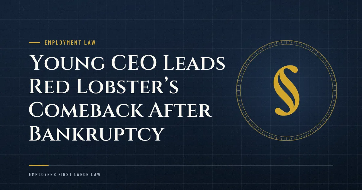 Young CEO Leads Red Lobster’s Comeback After Bankruptcy