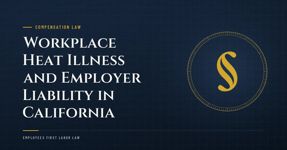 Workplace Heat Illness and Employer Liability in California
