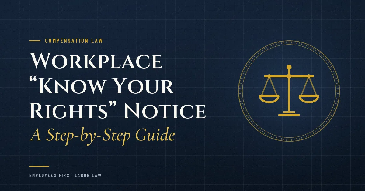 Workplace “Know Your Rights” Notice: A Step-by-Step Guide
