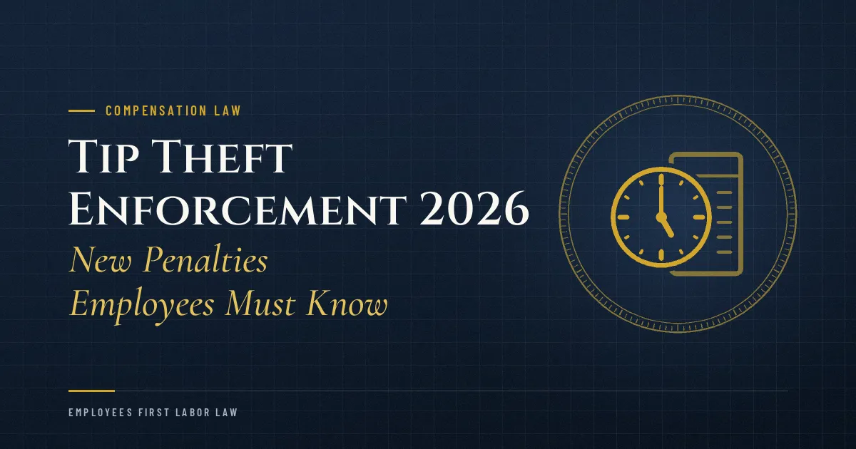 Tip Theft Enforcement 2026: New Penalties Employees Must Know