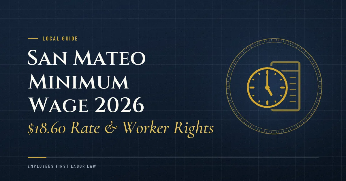 San Mateo Minimum Wage 2026: $18.60 Rate & Worker Rights