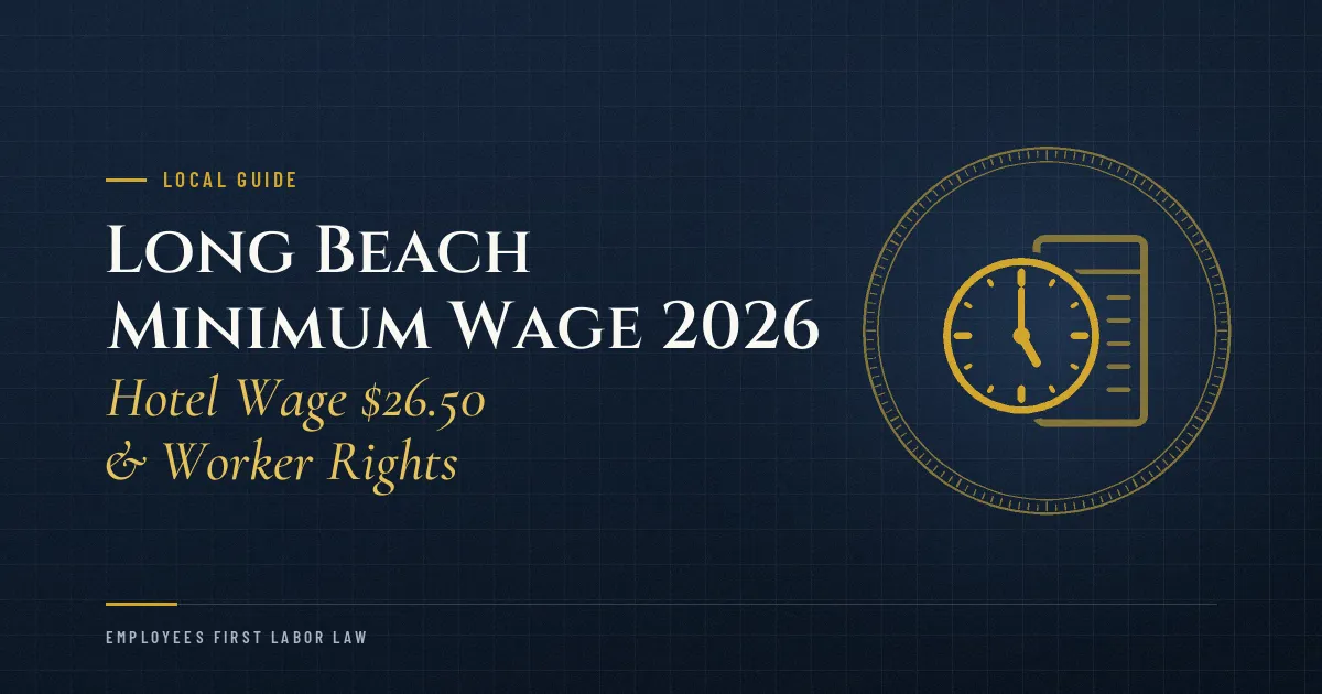 Long Beach Minimum Wage 2026: Hotel Wage $26.50 & Worker Rights