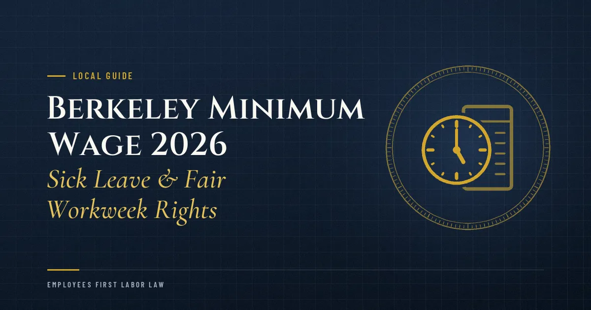 Berkeley Minimum Wage 2026: Sick Leave & Fair Workweek Rights
