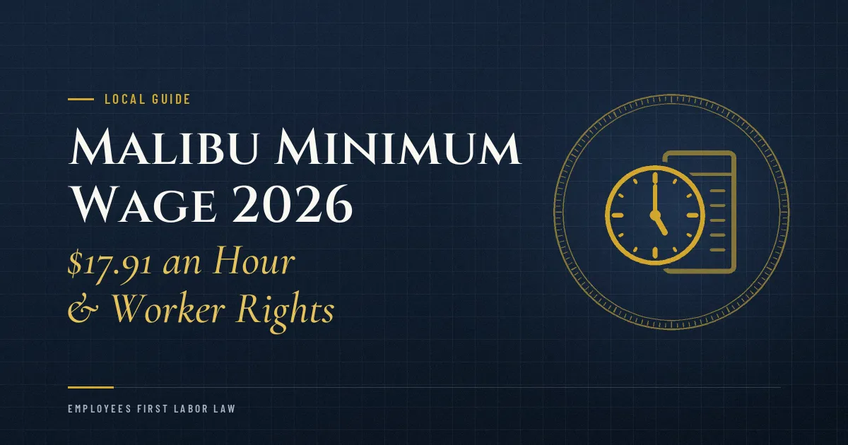Malibu Minimum Wage 2026: $17.91 an Hour & Worker Rights