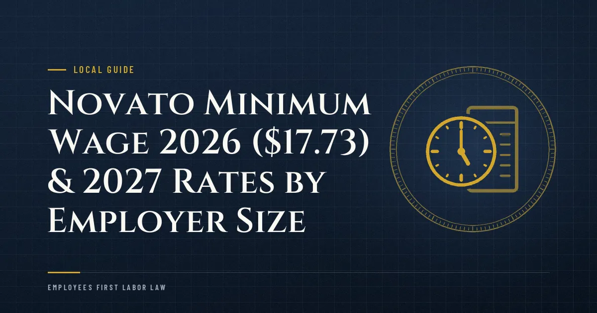 Novato Minimum Wage 2026 ($17.73) & 2027 Rates by Employer Size