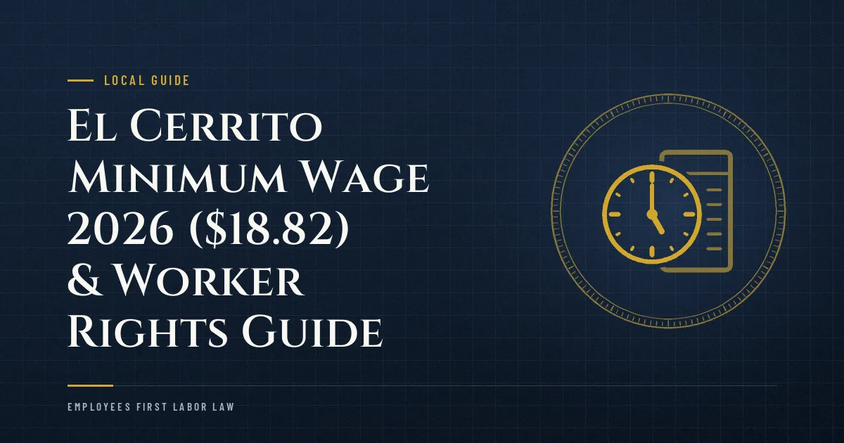 El Cerrito Minimum Wage 2026 ($18.82) & Worker Rights Guide