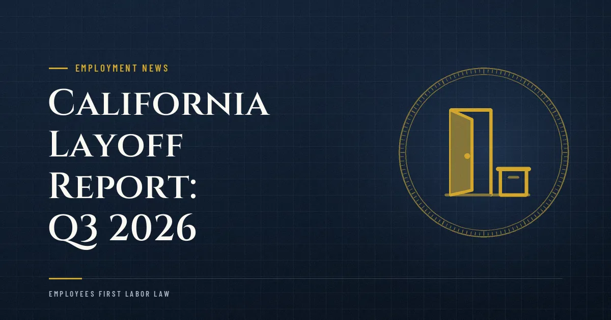 California Layoff Report: Q3 2026