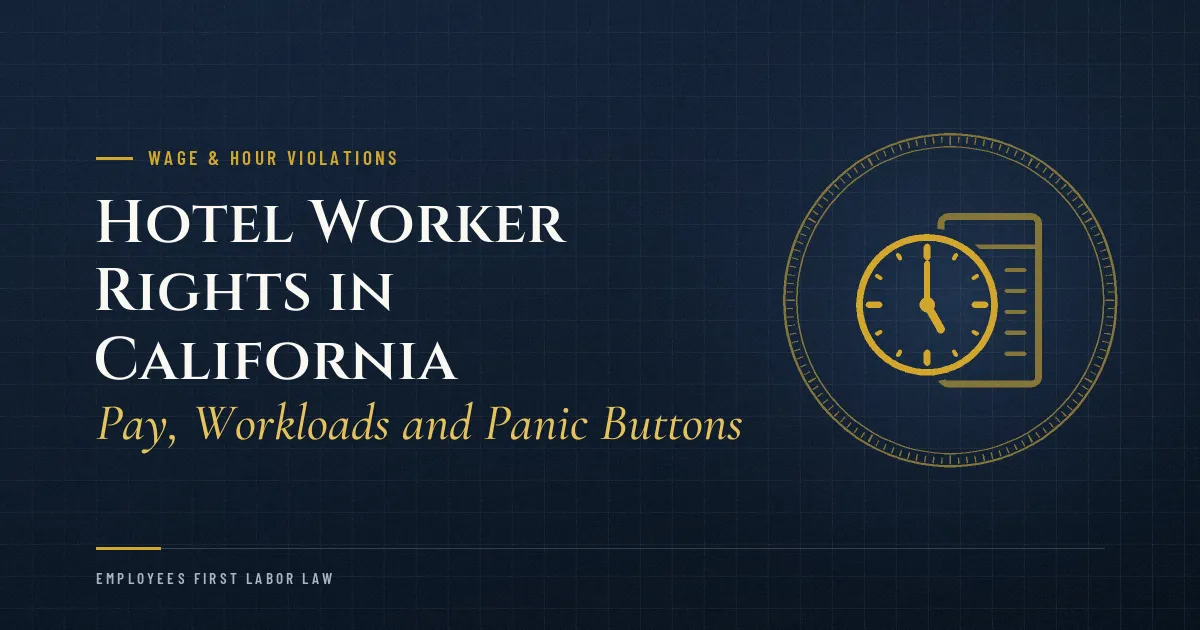 Hotel Worker Rights in California: Pay, Workloads and Panic Buttons