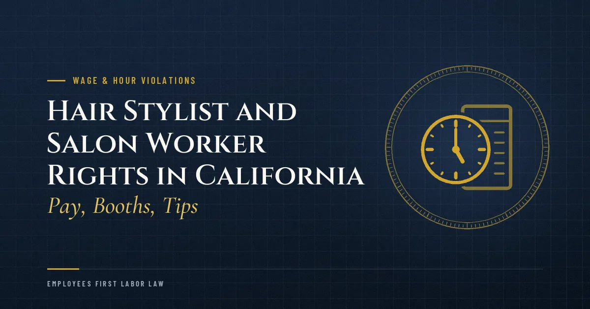 Hair Stylist and Salon Worker Rights in California: Pay, Booths, Tips